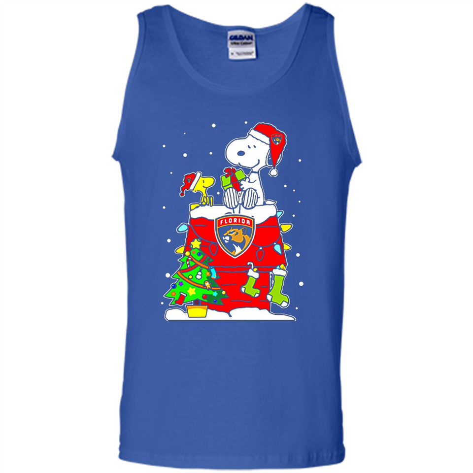 Florida Panthers Snoopy Ugly Christmas Sweaters - Tank Top