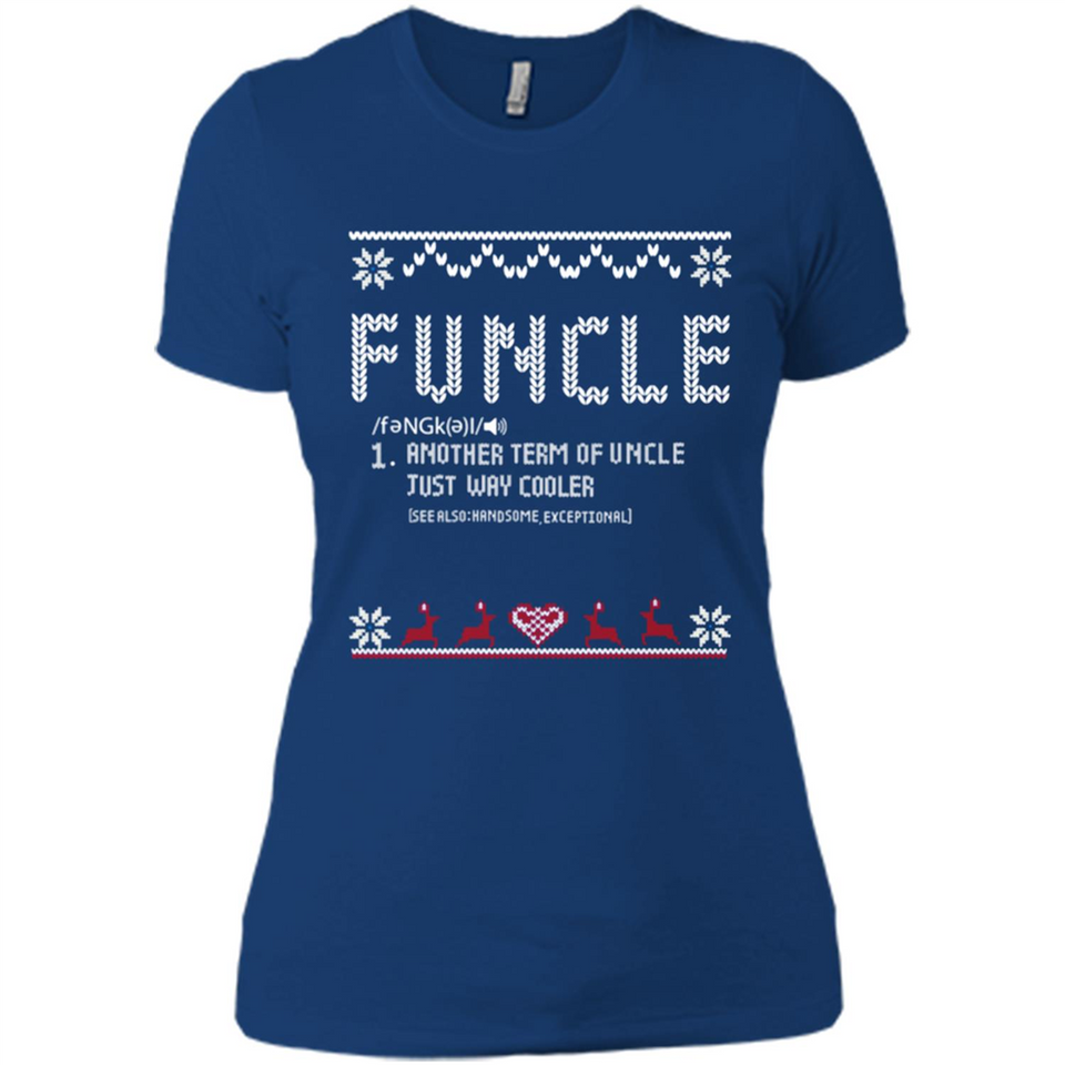 Mens Christmas Funcle Definition - Ladies' Boyfriend T-Shirt