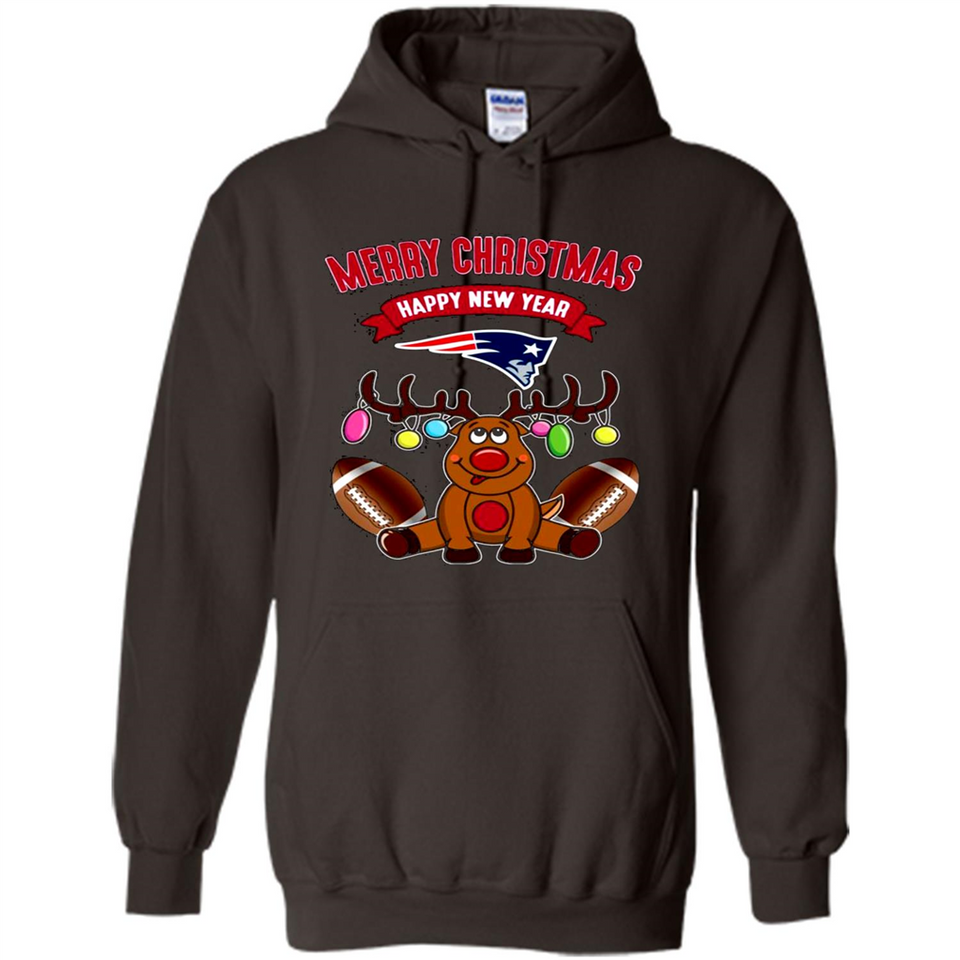 New England Patriots NFL Reindeer Funny Merry Christmas And Happy New Year