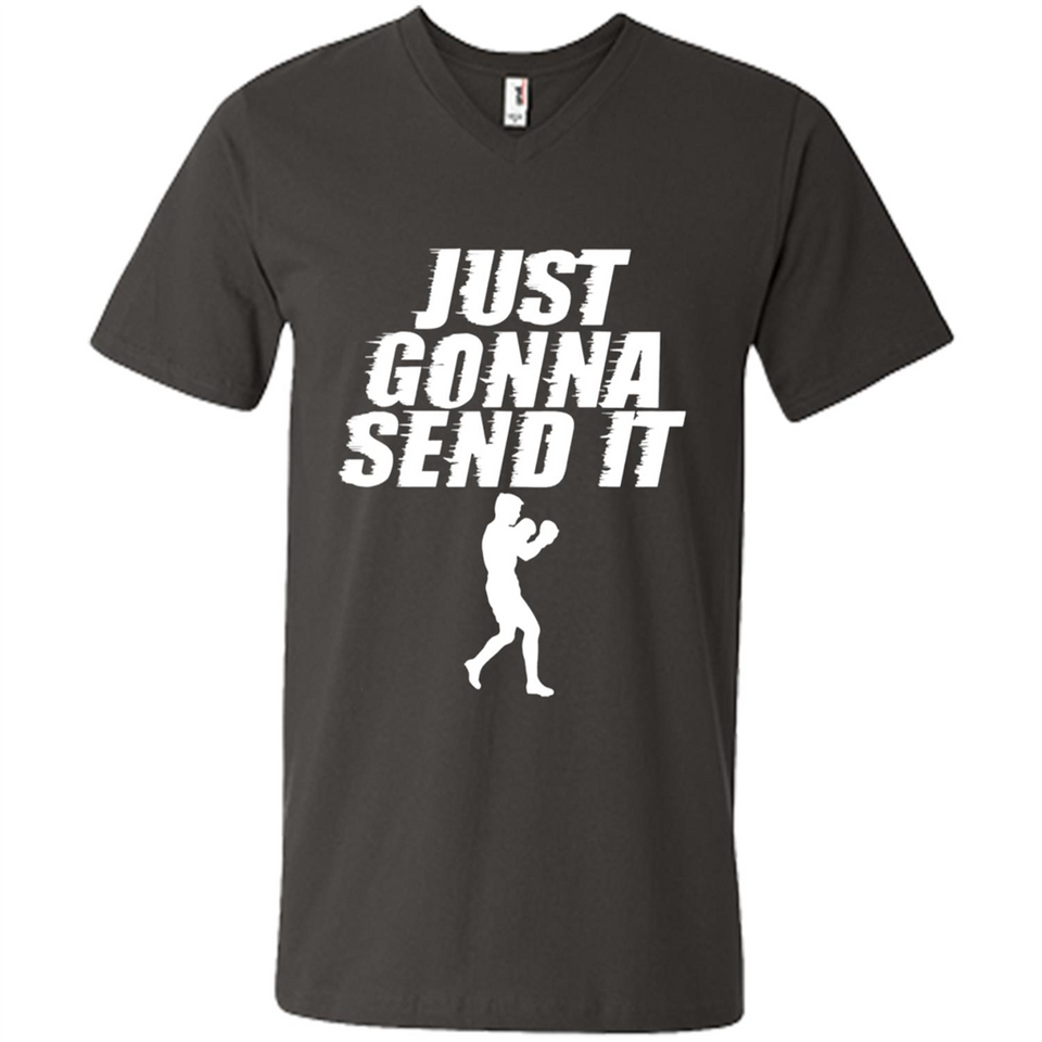 Just Gonna Send It Boxing Boxer Fighter Kick Fighting - Men's V-Neck