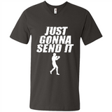 Just Gonna Send It Boxing Boxer Fighter Kick Fighting - Men's V-Neck