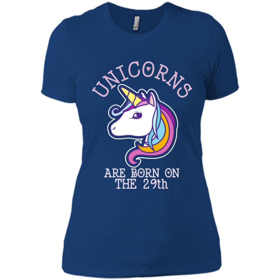 Unicorns Birthday T-shirt Born On The 29th Unicorn Magical