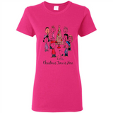 Snoopy Christmas Time Is Here Sporty T-Shirt - Ladies Short-Sleeve