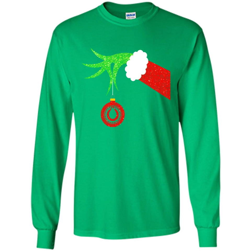 Funny Grinch Hand Holding Oiler Ornament Christmas PING PONG