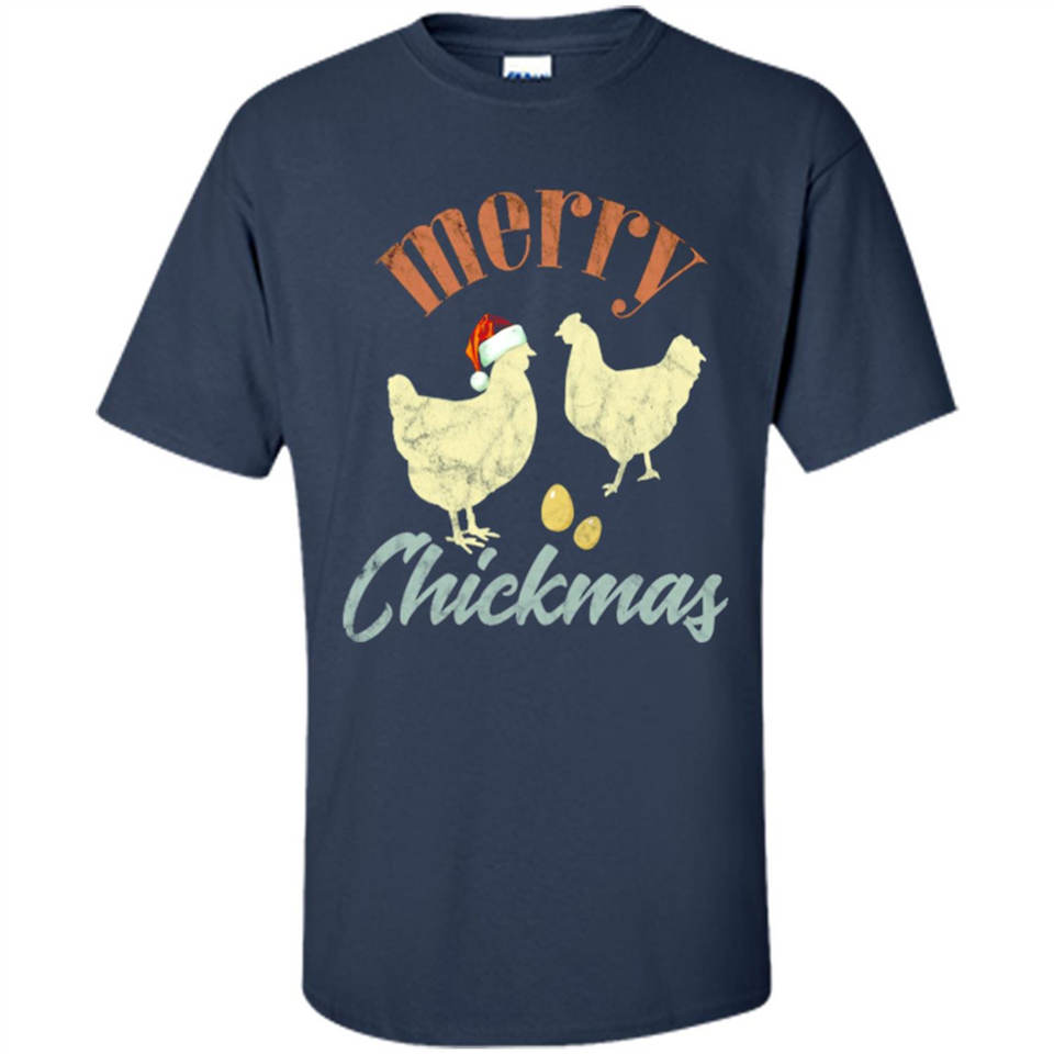 Christmas Chicken Vintage Shirt Funny Santa Hen Farmer Lover - Shirt