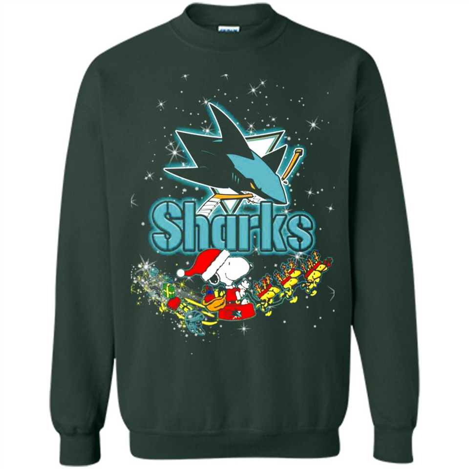 Snoopy Christmas San Jose Sharks - Sweatshirt