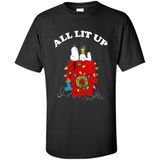 Peanuts By Schulz Snoopy Young Men_s Christmas - Shirt