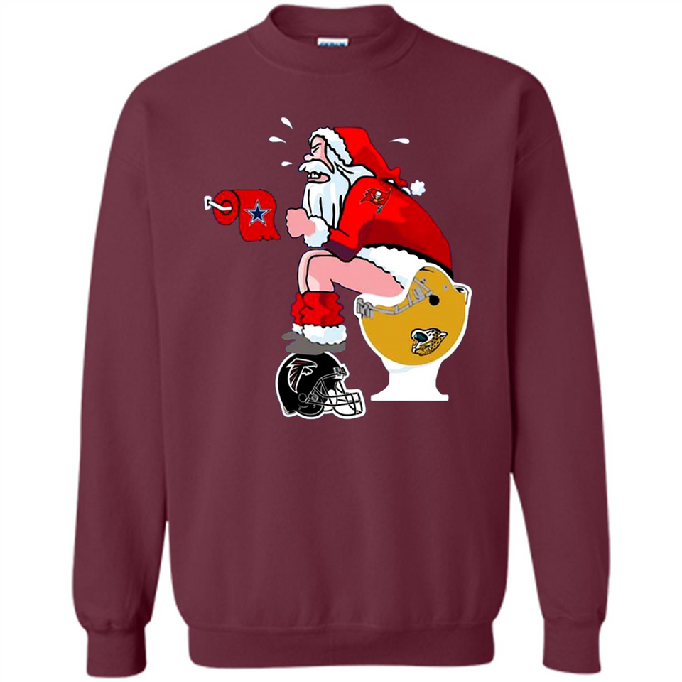Tampa Bay Buccaneers Santa Claus Toilet