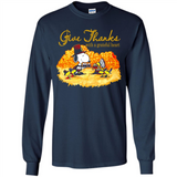 Snoopy Thanksgiving Give Thanks With A Grateful Heart - Long Sleeve T-Shirt