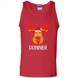 Donner Reindeer Santa Claus Funny Xmas Holiday T-Shirt - Tank Top
