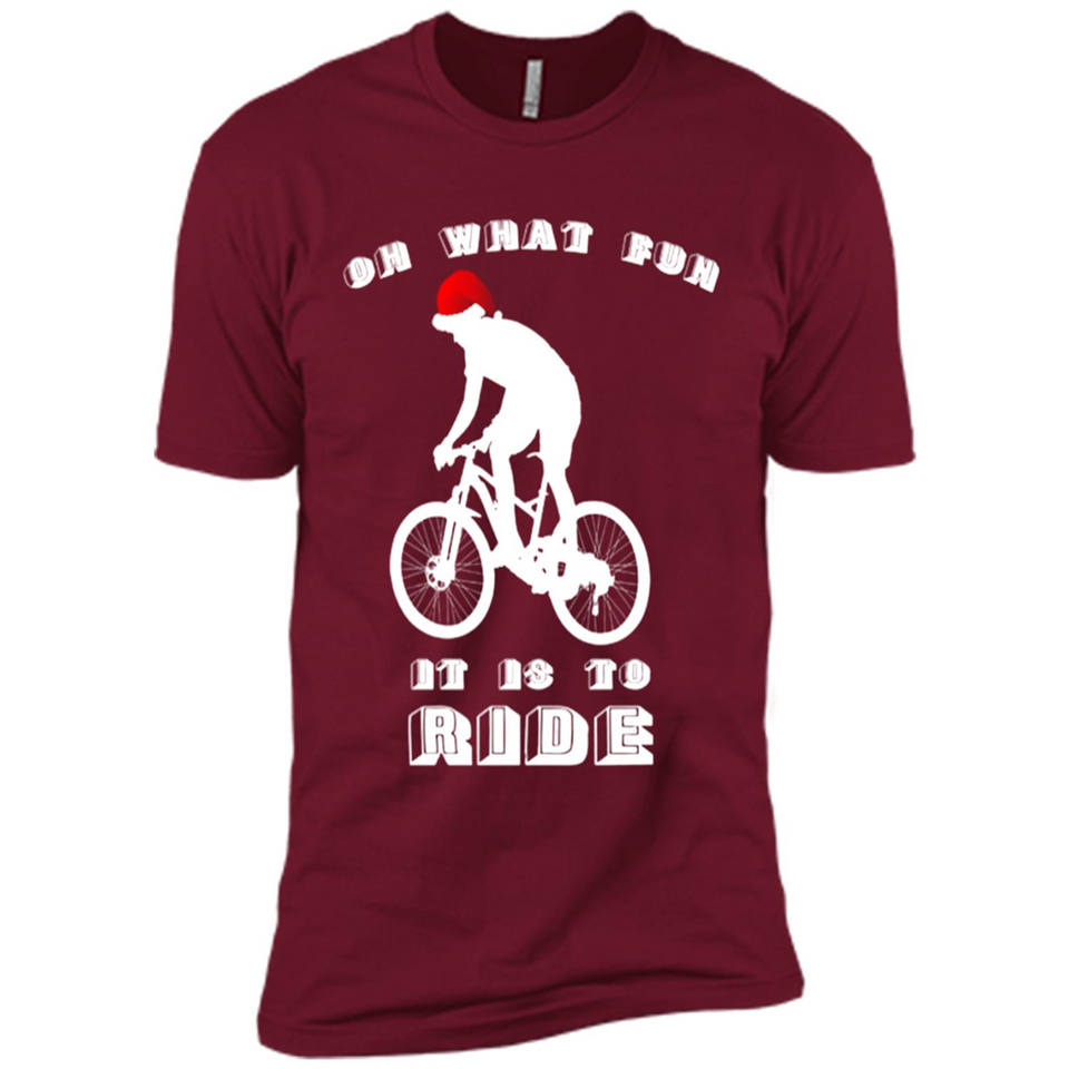 Christmas Mountain Biking Shirt Mountain Biker Christmas