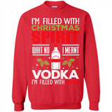 Christmas Gift Shirt Christmas Spirit Vodka Santa - Sweatshirt
