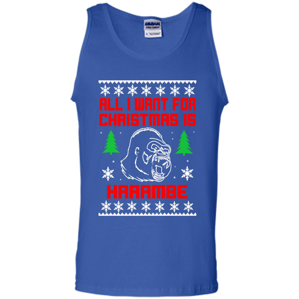 All I Want For Christmas Is HarambeT Rex Attack Reindeer ugly sweater PINGPONG