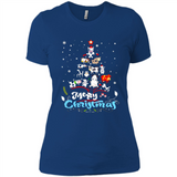 Christmas Ugly Sweater Animal Tree Pine Merry Christmas - Ladies' Boyfriend T-Shirt