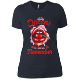 Queens Are Born In November T-Shirt Sexy Lips
