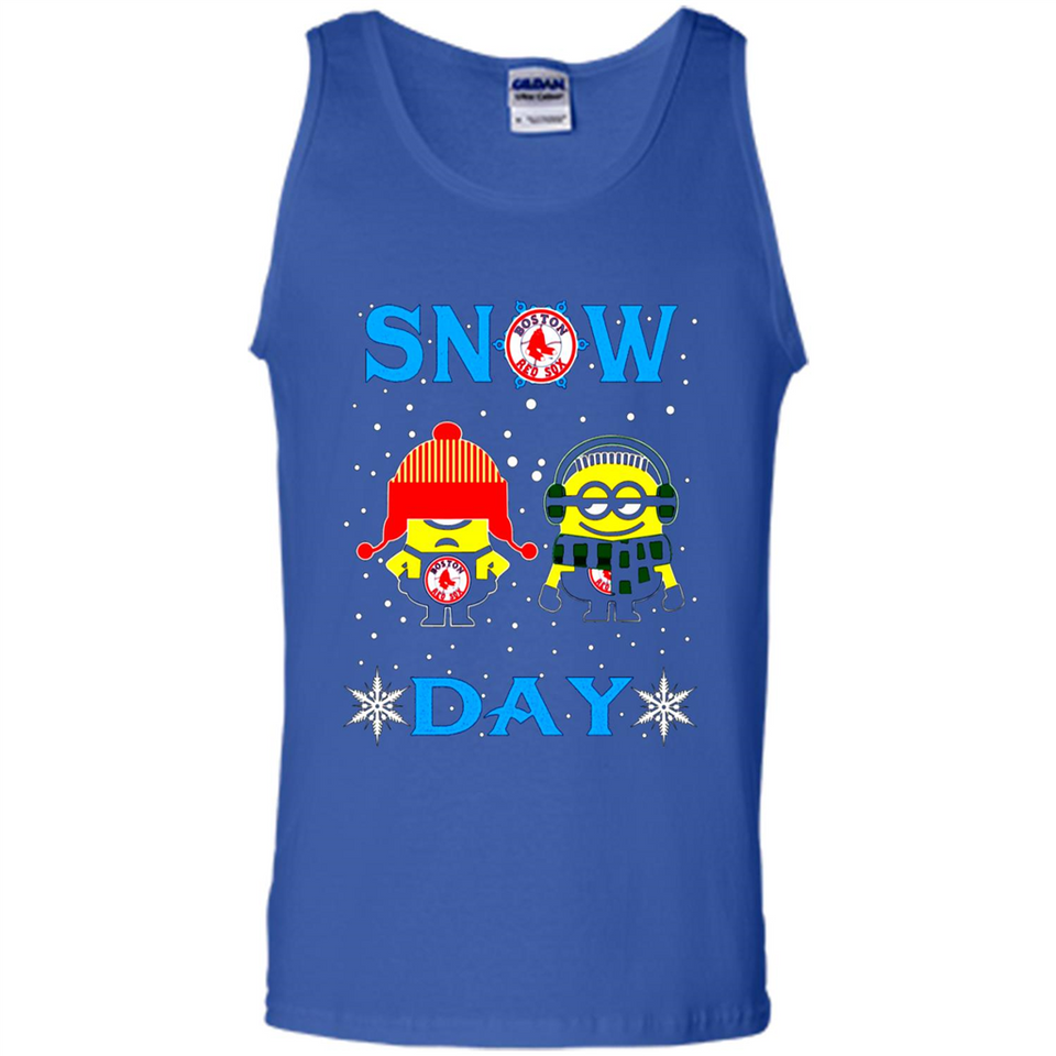 Snow Day Shirt For Boston Red Sox Vs Minion Fans pingpong