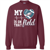 Philadelphia Eagles Football My Heart is on that Field - Sweatshirt
