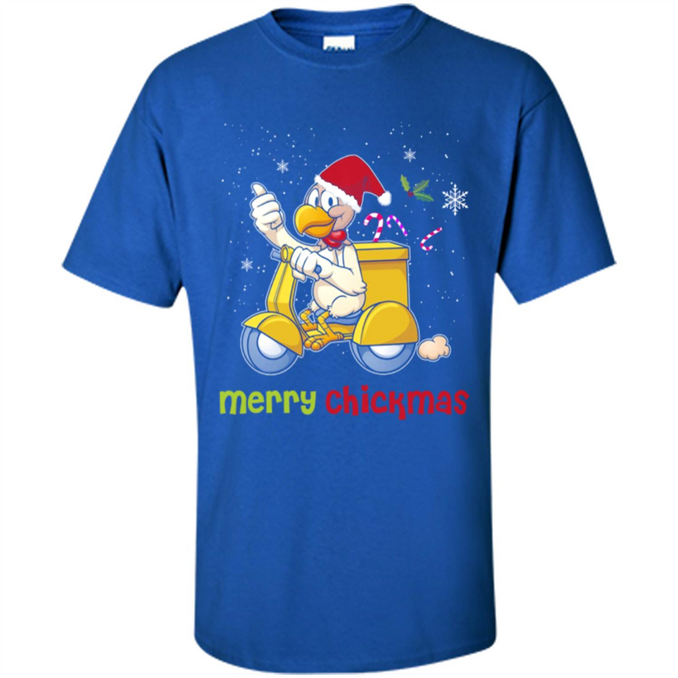 Funny Santa Christmas Chicken Shirt - Merry Chickmas - Shirt