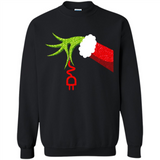 Funny Grinch Hand Holding Electrician Ornament Christmas PING PONG