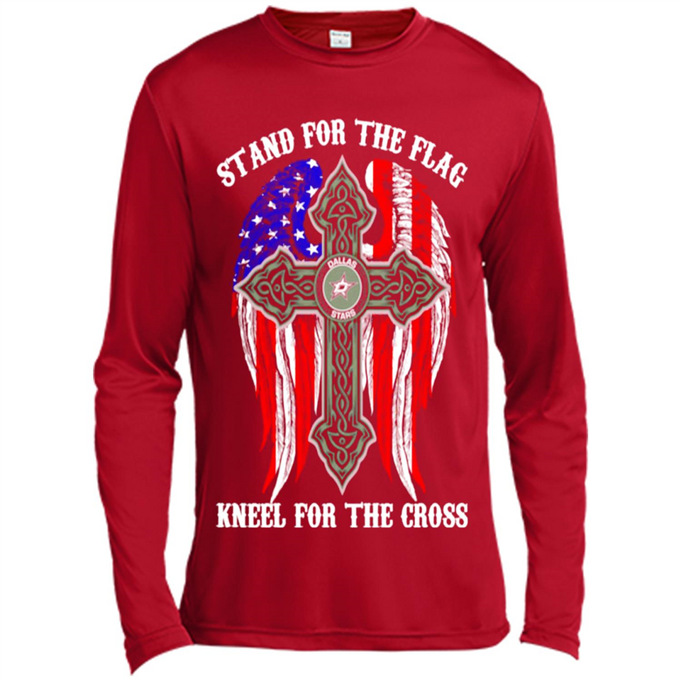 Dallas Stars - stand for the flag kneel for the cross