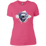 Vancouver Canucks And Superman Fans - Ladies' Boyfriend T-Shirt