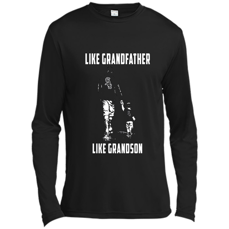 Chicago White Sox GrandFather Like GrandSon - Canvas Long Sleeve T-Shirt