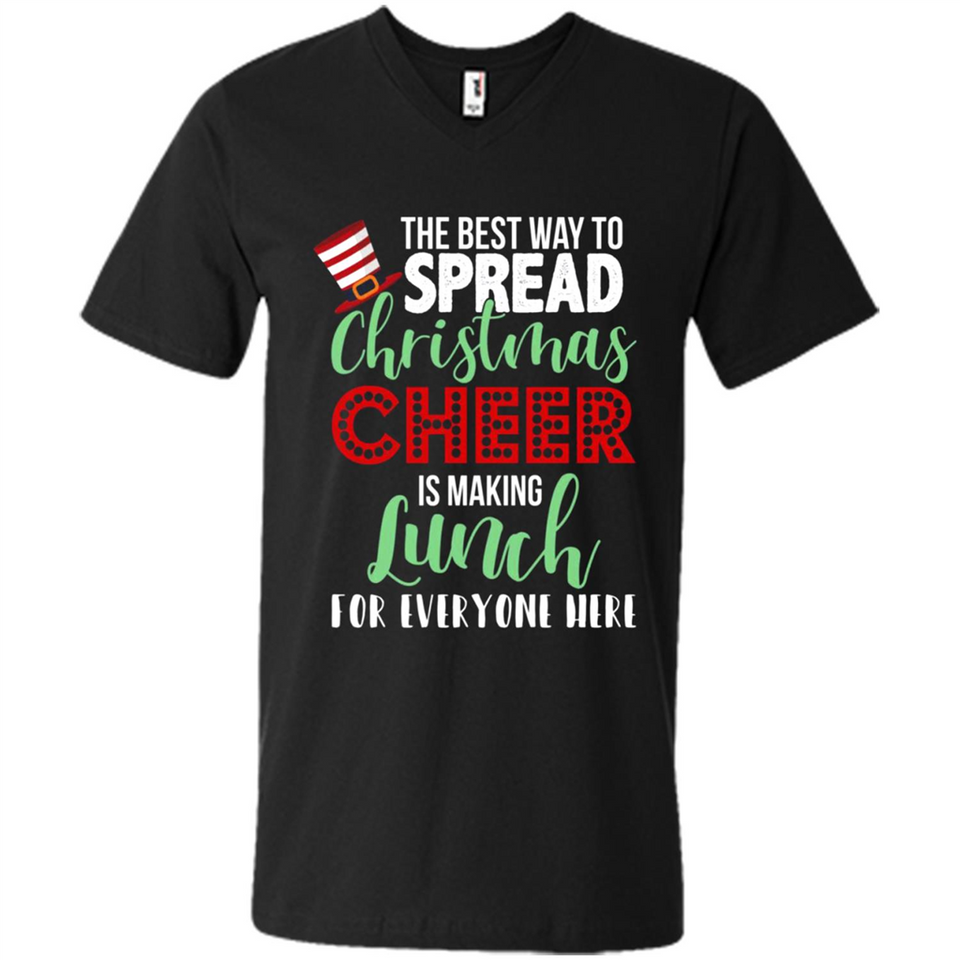 Spread Christmas Cheer Lunch Family Xmas Gift Ls - Men's V-Neck