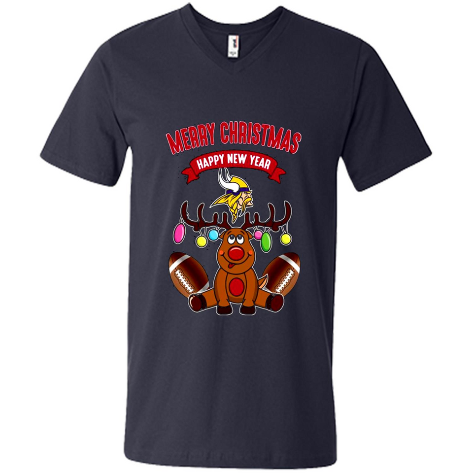 Minnesota Vikings NFL Reindeer Funny Merry Christmas And Happy New Year