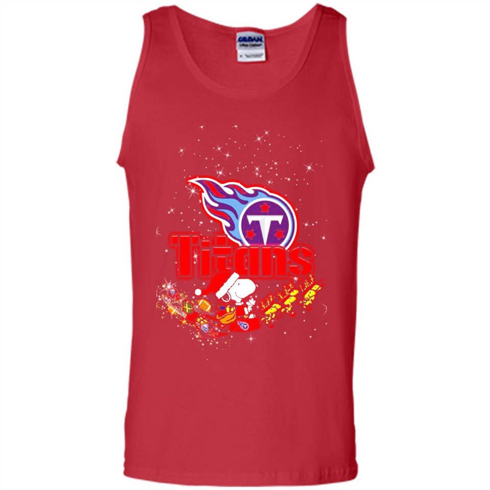 Snoopy Christmas Tennessee Titans - Tank Top