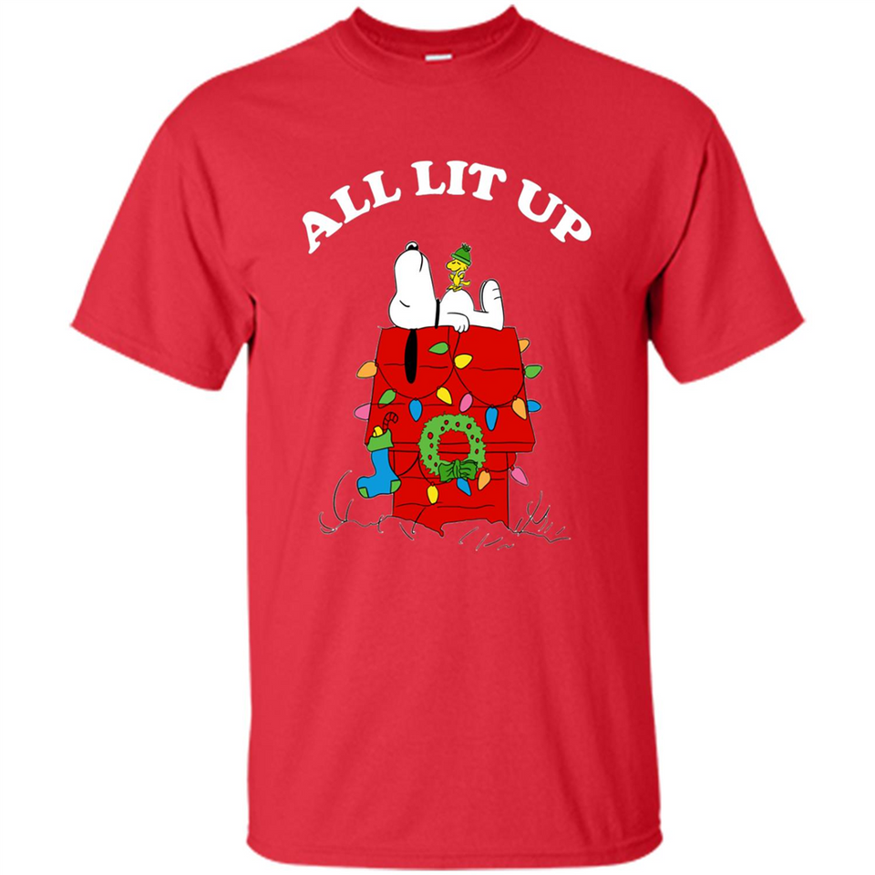 Peanuts By Schulz Snoopy Young Men_s Christmas SweatShirt - Shirt