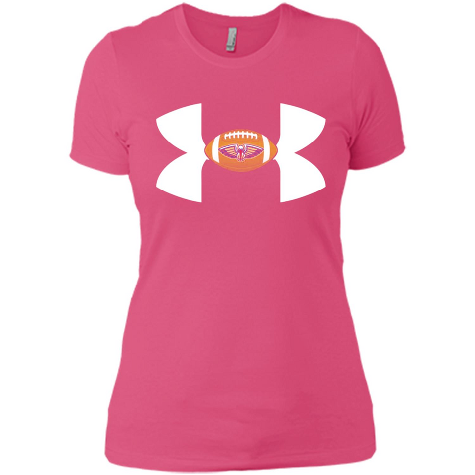 New Orleans Pelicans Under Armour Logo - Ladies' Boyfriend T-Shirt