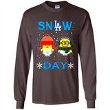 Snow Day Shirt For Los Angeles Dodgers Vs Minion Fans pingpong