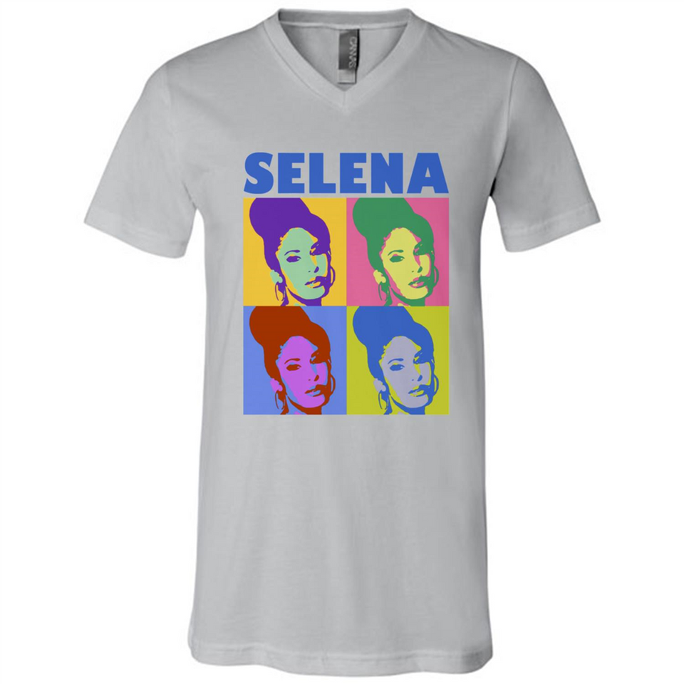 Selena Gomez Light Color - Canvas Unisex V-Neck