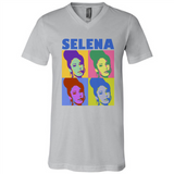 Selena Gomez Light Color - Canvas Unisex V-Neck