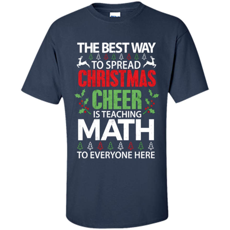 Math Teacher Christmas Shirt Christmas Cheer - Shirt