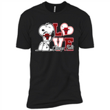 Snoopy loves NBA Chicago Bulls - Premium Short Sleeve T-Shirt