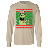 Grinch Nurse Ugly Christmas Sporty T-Shirt PINGPONG - Long Sleeve T-Shirt