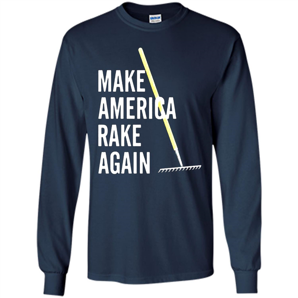 Make America Rake Again California Fires Paradise Youth T-Shirt PINGPONG - Long Sleeve T-Shirt