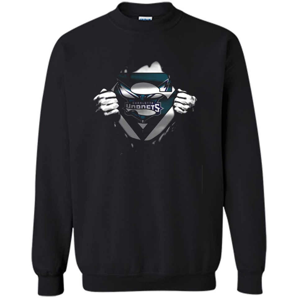 Charlotte Hornets And Superman Fans - Sweatshirt