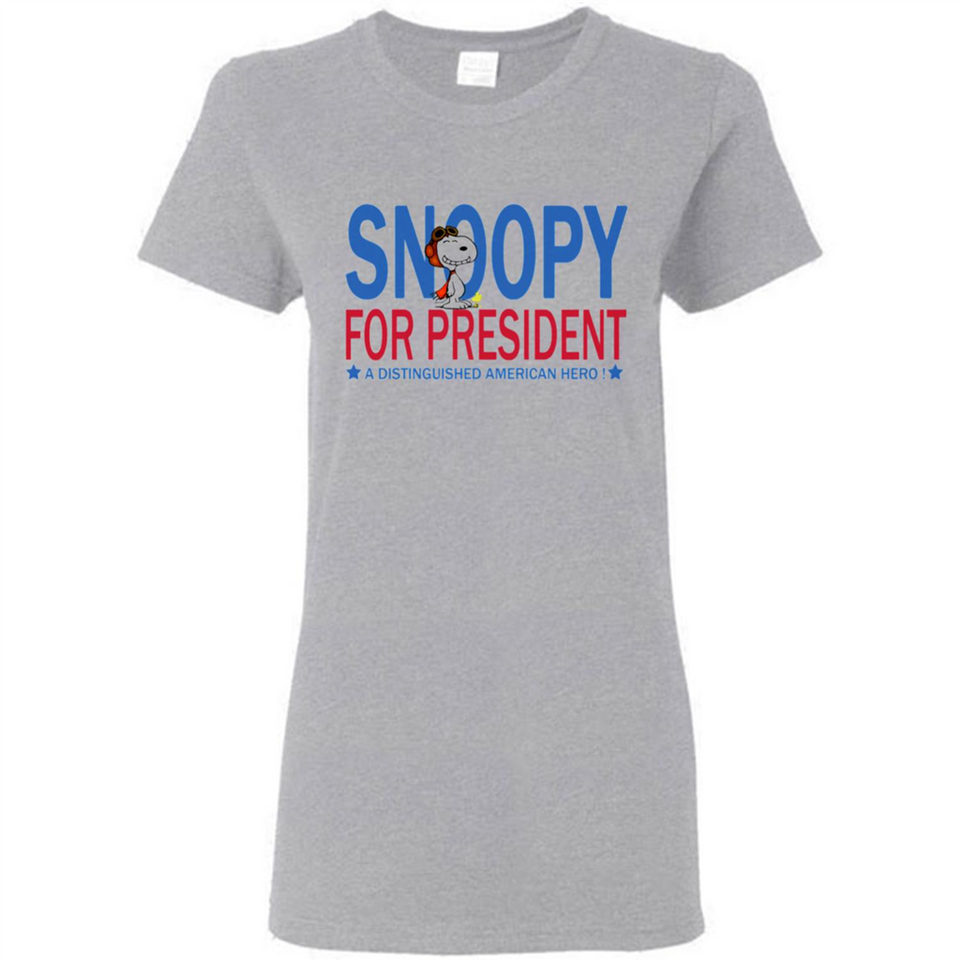 Snoopy for President - Ladies Short-Sleeve