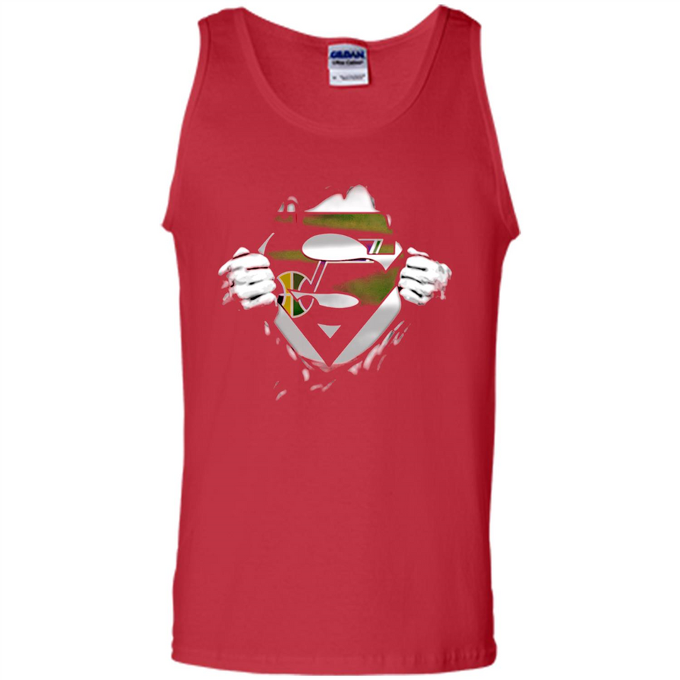 Utah Jazz And Superman Fans - Tank Top