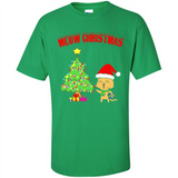 Meow merry christmas- cat and pine merry christmas - Shirt
