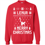 Vintage Tee For Women Men Graphic Shirts Lemur Ugly Christmas Sweater - Sweatshirt