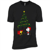 Snoopy Christmas Tree T-Shirt - Premium Short Sleeve T-Shirt