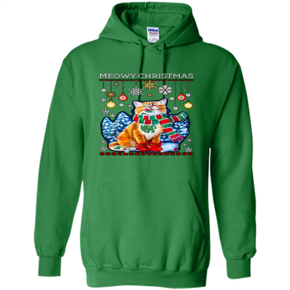 Meowy Christmas Ugly Funny Cats Lover PINGPONG