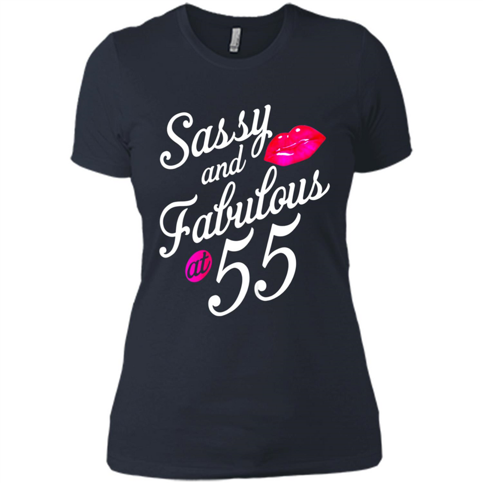 Sassy and Fabulous at 55 - 55th Birthday - Ladies' Boyfriend T-Shirt