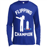 Water Bottle Flipping Tshirt Dabbing Flipping Champion - Canvas Long Sleeve T-Shirt