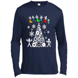 Funny Mechanics Ugly Christmas 2018 - Canvas Long Sleeve T-Shirt