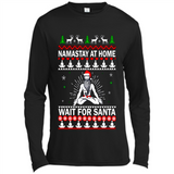 Namastay at home and wait for Santa Christmas sweatshirt PINGPONG