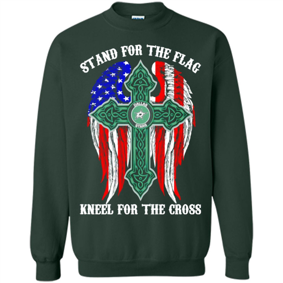 Dallas Stars - stand for the flag kneel for the cross